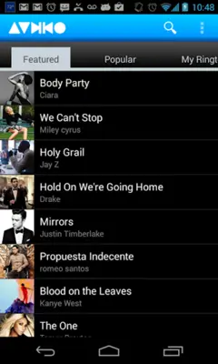 Audiko Ringtones android App screenshot 2